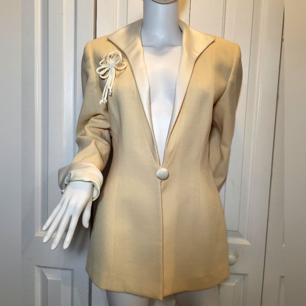 Dior Cream Blazer with White Accents